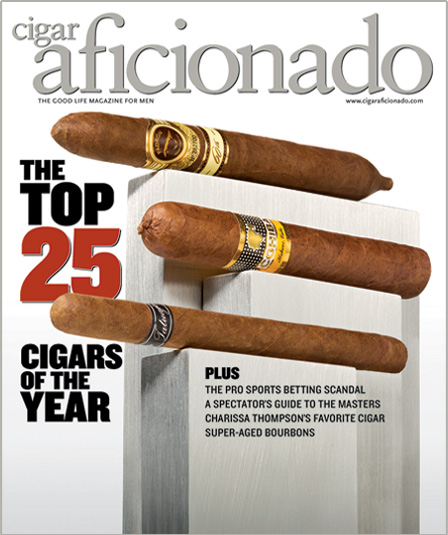 Cigar Aficioaado Magazine cover: Joe Rogan The voice of America